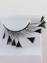 Women long Black Feather Mermaid Peacock Party Fake False Eyelashes Eye lashes