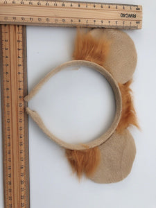 NEW Women Kid Child Boy Girl Lion Costume Ear tail Party Hair head band Prop set
