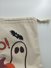 Halloween Party Favors Treat or Trick Candy Pumpkin Bag String Cotton Canvas Bag