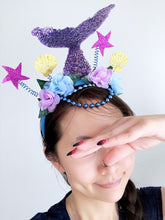 Women Sea shell Star Mermaid Tail Beach Party Hair head band Headband Tiara