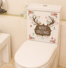 Merry Christmas Reindeer Removable Art Vinyl shop Window Door Sticker Wall Decor