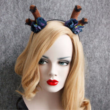 Women Girl Christmas Deer Reindeer ear Party Hair Headband band Prop Garland 201