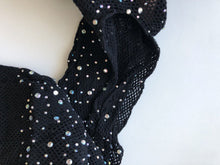 Women Crystal Rhinestone bling Fishnet Open Crotch Pantyhose Stockings Tights
