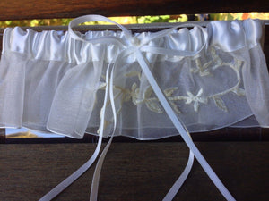 Women Bowknot Wedding White Bride Bridal Satin lace Garter Suspender Belt Strap