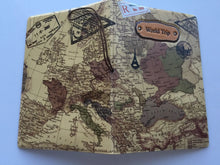 Men Lady Children Map Print Passport travel Case Protector Cover Novelty Gift