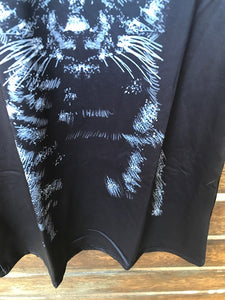 Women Girl Short Sleeve Halloween Kitty Cat pussy Costume Party Tops Tee T-shirt