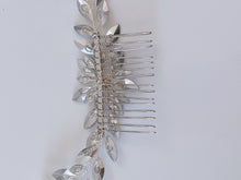 Women BOHO Silver Crystal Leaf Back Hair Styling Comb Pin Hairpiece Headband