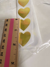 50x Gift Wrapping Pack Business Wedding Thank you Gold Love Heart Stickers label