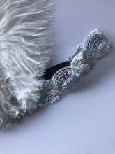 Women Lady retro White Feather Flapper Party Hair headband accessory fascinator