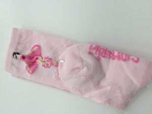 New Girl Kids Children Dance Ballet Girl Print Pink Cute Boot Socks 3-5Years