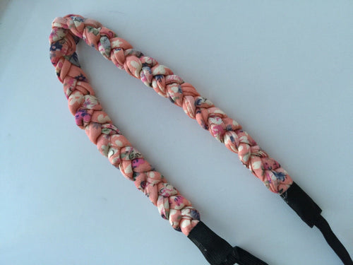 Women Lady Girl Braided Bohemian Retro Boho Flower Beach hair band headband PROP Light Pink Flower