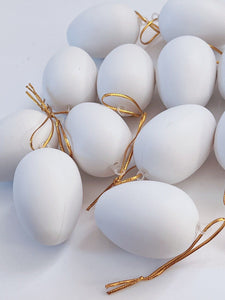 AU 12 Easter Eggs Painting Fake White Egg Model Craft Hanging Decor Decorations