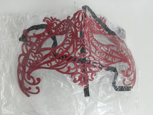 Women Lady Sexy RED PVC Halloween Costume Party Fancy Dance Ball Eye Face Mask