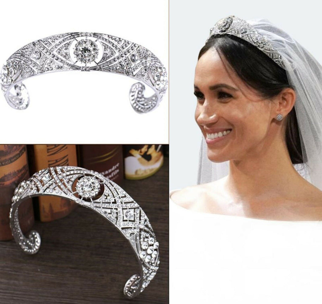 Women Princess Wedding Crystal Hair Band Headband Hoop Tiara Crown headpiece