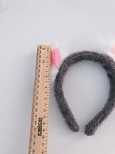 Women Children Bear Grey Koala Fluffy Pink Ear Party Hair head band Headband