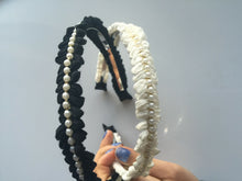 NEW Women Lady Girl Lace Pearl Beads Party Elegant Hair Headband Head Hoop BAND