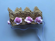 Girls Kids Children Baby Princess Party crochet lace Crown Tiara Hair Head Band