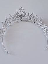 Women Heart Silver Rhinestone Crystal Bride Party Hair Princess Crown Tiara