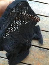 Women Black Stripe Net Foreplay Fishnet Sexy Camisoles Lingerie Underwear Tube