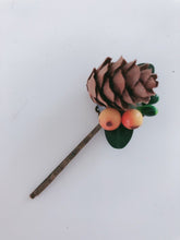 Women Lady Girl Woodland Rustic Pine nut Fairy leaf hair accessory Pin Clip