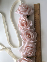 Women Girl wedding Pink Rose flower bride Party Hair Tiara Headband Garland