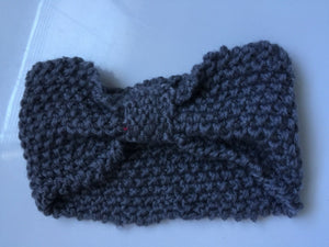 Women Girl 70' Retro Party bow boho Warm Crochet knit Headband Hair band Wrap