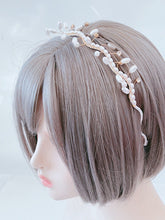 Women Bride Rice Pearl Bead Party Head Hair Band Headband Tiara Hoop Fascinator