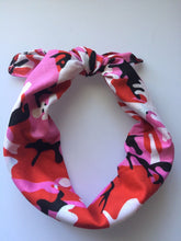 Women Girls Hip hop Cotton dance camo army Pink Bandana Hair Headband Wrap Scarf