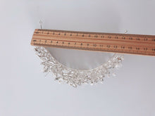 Women White Pearl Crystal Queen Bride Party Hair Head Prom Headband Crown Tiara