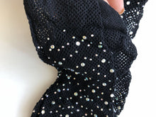 Women Crystal Rhinestone bling Fishnet Open Crotch Pantyhose Stockings Tights