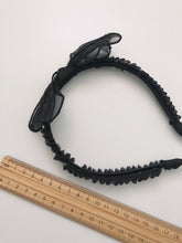 Women Girl Retro Black bow Lace Ribbon Pearl Party Headband Hair head band hoop