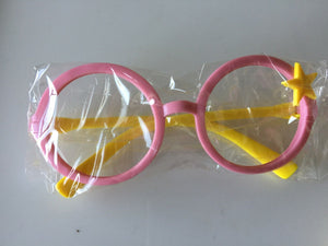 Kids Boys Girl Baby Plastic Star Round Costume Party Eyeglasses Eye Frame Prop - Air Diva Fashion