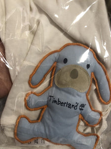 Kids Timberland Baby soft Blanket PUPPY Comforter Security Blankie with Toy