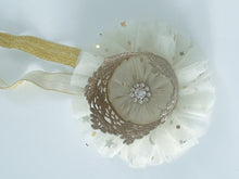 Girl Kids Baby Lace Gold Princess Birthday Crown Tiara Elastic Hair Headband