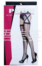 Women Sexy Foreplay Side Cross Suspender Pantyhose Stockings Opaque Gift for her