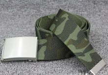 Men Lady Adult Camo Army Military green camouflage Casual Canvas Pants Belt