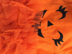 Newborn Girl Baby Pumpkin TUTU Tulle ruffle Halloween Party Costume Romper PROP