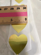 50x Gift Wrapping Pack Business Wedding Thank you Gold Love Heart Stickers label