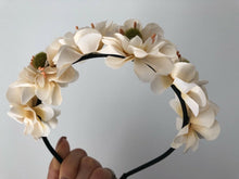 Women Flower Girl Fairy Boho Floral Wedding Party hair headband head band Hoop