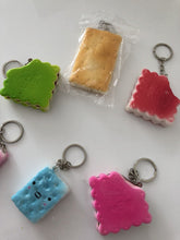 2 Slow rising Scent Biscuit Cookie Squishie Squish Keyring Squeeze toy Strap