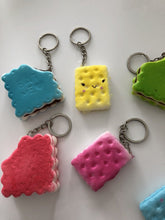 2 Slow rising Scent Biscuit Cookie Squishie Squish Keyring Squeeze toy Strap
