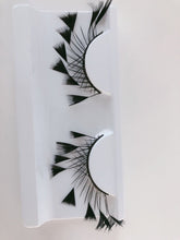 Women long Black Feather Mermaid Peacock Party Fake False Eyelashes Eye lashes