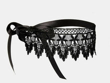 Women Lady Girl Black Crochet Lace Party Hair Band Headband Crown Tiara Prop
