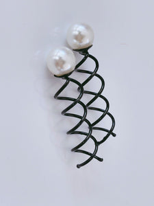 2x Women Girl Pearl Wedding Professional Hair Bun Styling Twist Bobby Pin Grips