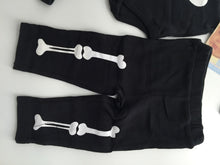 Baby Kid Halloween Skull Skeleton night glow Party Costume Romper Bodysuit Set