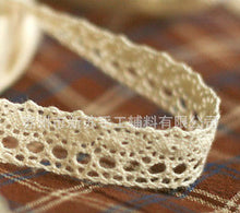 1 meter DIY cotton linen embellishment embroidery deco lace trim edge 1.8cm