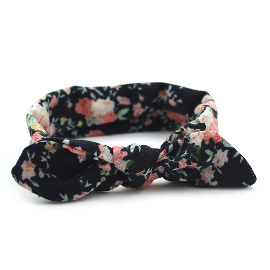 Baby Kids Children Girls Bow floral Elastic Hair Head headband bandana wrap