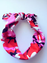 Women Girls Hip hop Cotton dance camo army Pink Bandana Hair Headband Wrap Scarf