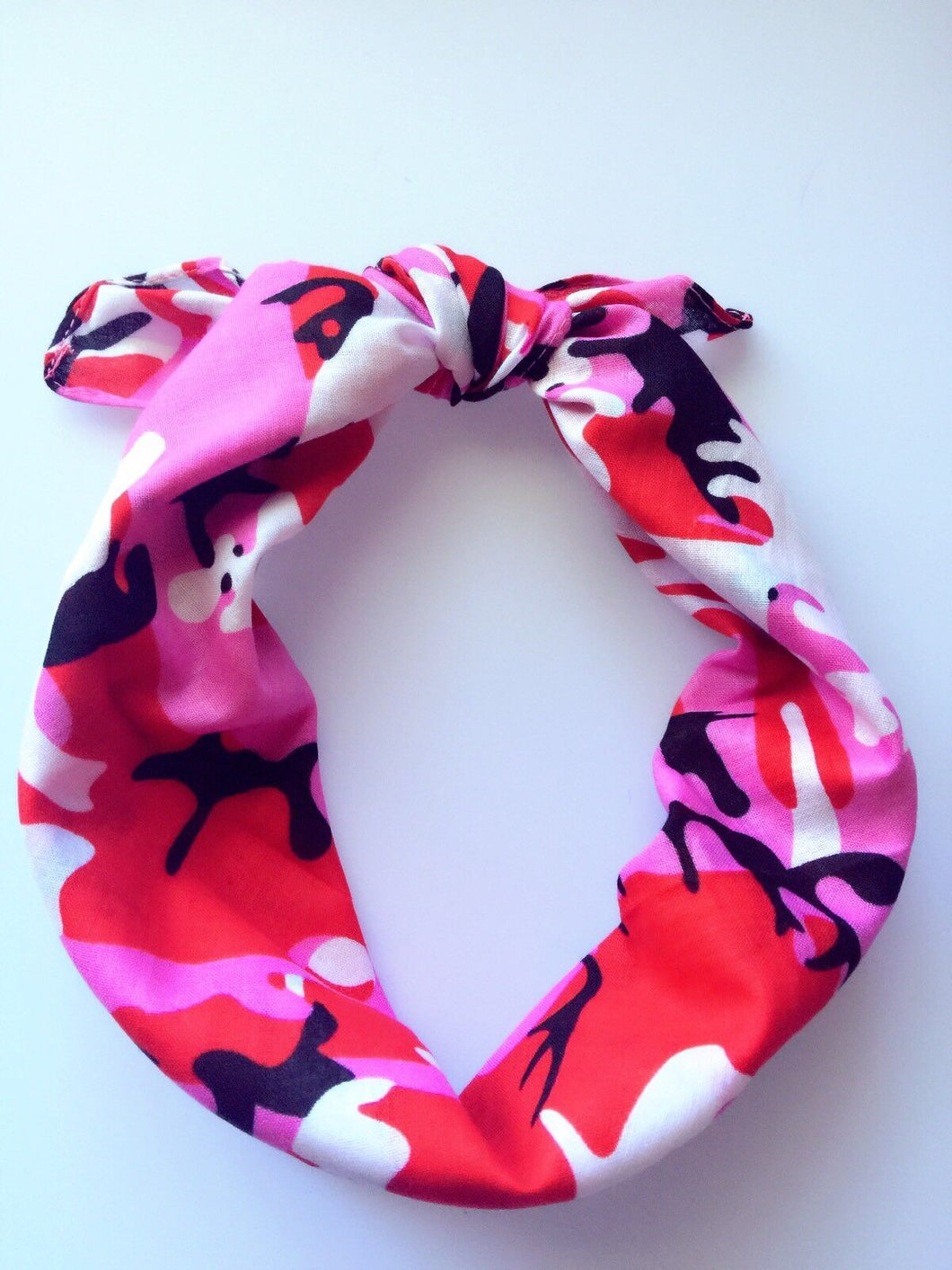 Women Girls Hip hop Cotton dance camo army Pink Bandana Hair Headband Wrap Scarf