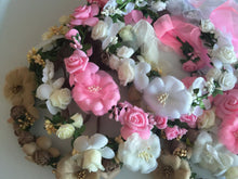 Women Girl Flower Wedding Bride Beach Crown hair headband Garland PROP bracelet